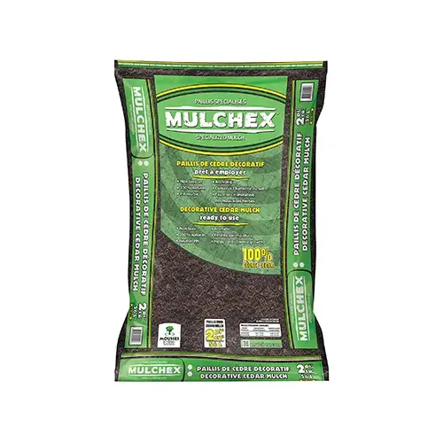 Canadian Cedar Mulch, Dyed Brown, 2 Cu. Ft.