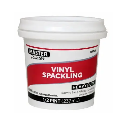 Vinyl Spackling Paste, 1/2-Pint Vinyl Spackling Paste, 1/2-Pint