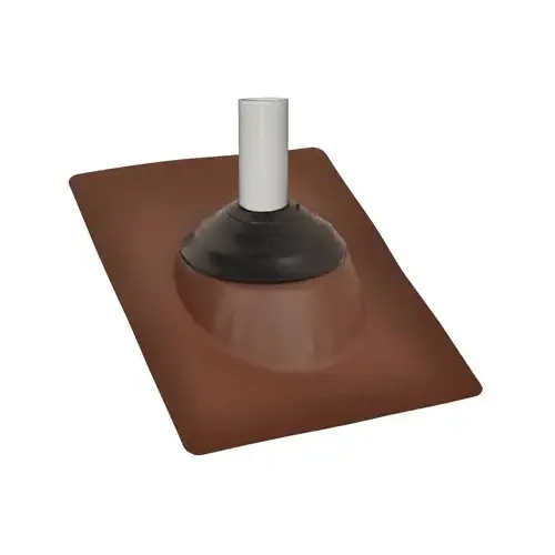 Galvanized Base Roof Flashing, Brown, 10-3/4 x 14-1/2-In.