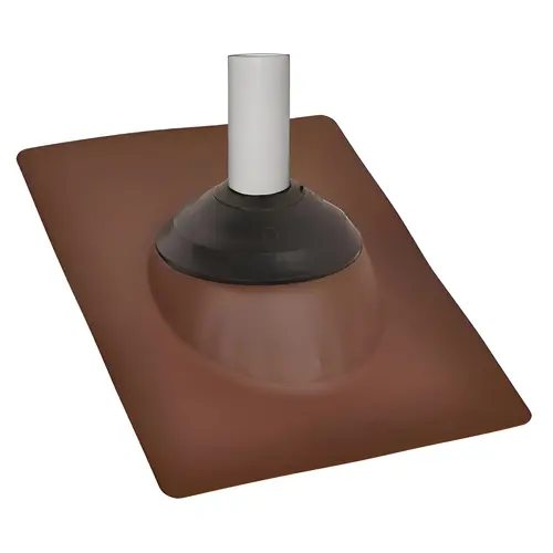 Galvanized Base Roof Flashing, Brown, 10-3/4 x 14-1/2-In. Galvanized Base Roof Flashing, Brown, 10-3/4 x 14-1/2-In.