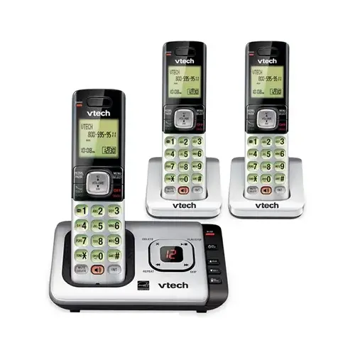 Cordless Phone Answering System, Caller ID/Call Waiting, 3-Handset Cordless Phone Answering System, Caller ID/Call Waiting, 3-Handset