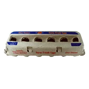 HARRIS FARMS LLC 1030949 Egg Carton, Paper, Holds 1 Dozen