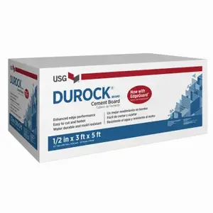 A-3 USG 172954 Cement Board Durock 3 ft. W X 5 ft. L X 1/2