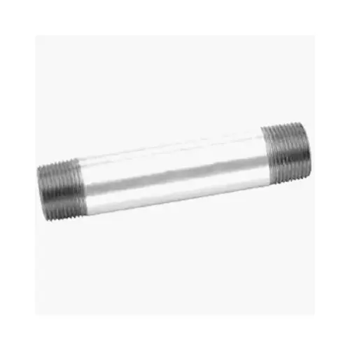 Nipple Beck 3/8" MPT Galvanized Steel 2" L Galvanized