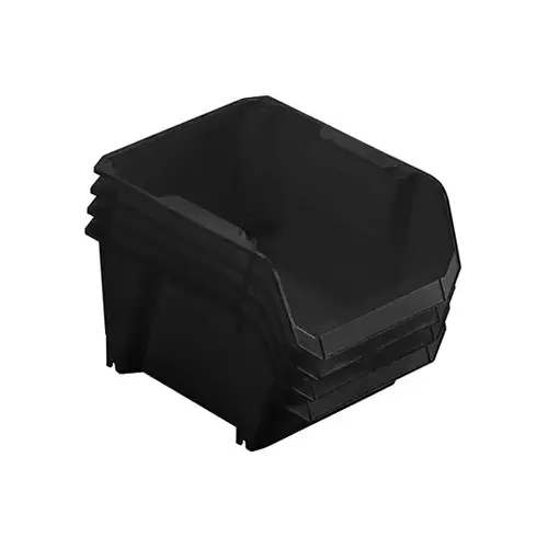 Storage Bin Set 7" W X 5" H X 9.5" D Impact-Resistant Poly 4 compartments Yellow Yellow Storage Bin Set 7" W X 5" H X 9.5" D Impact-Resistant Poly 4 compartments Yellow Yellow