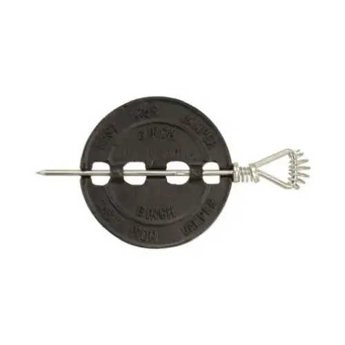 Damper 4" D Cast Iron Black