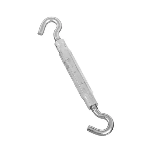 2174BC 3/8" x 10-1/2" Hook / Hook Turnbuckle Zinc Plated Finish 2174BC 3/8" x 10-1/2" Hook / Hook Turnbuckle Zinc Plated Finish