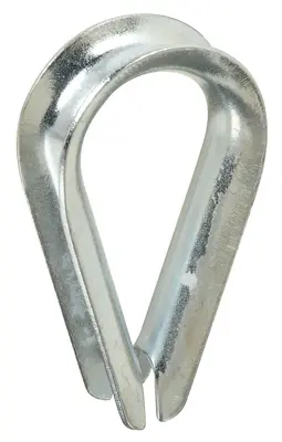 NATIONAL MFG/SPECTRUM BRANDS HHI 3232BC 1/8 Rope Thimble - Zinc Plated N100-281