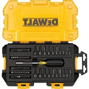 DEWALT DWMT73808 Multi-Bit & Nut Driver Set, SAE & Metric, 1/4-In., 70-Pc.
