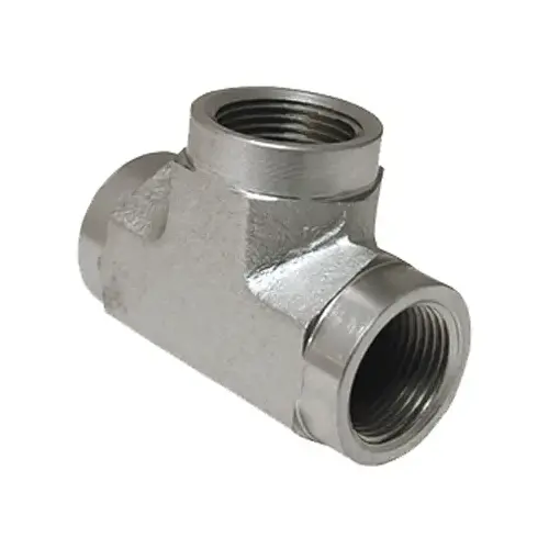 Hydraulic Tee Adapter, 1/4-In. FP Thread Hydraulic Tee Adapter, 1/4-In. FP Thread