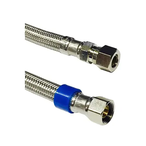 3/8 Male Compression x 3/8 Female Compression x 12" Stainless Steel Supply Line