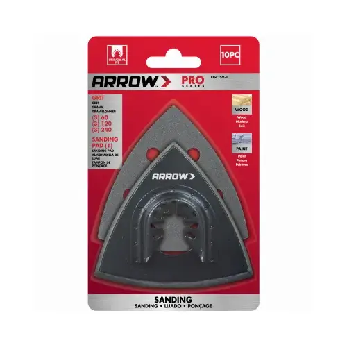 Multi-Tool Triangle Sandpaper, Assorted Grits, 10-Pk. Multi-Tool Triangle Sandpaper, Assorted Grits, 10-Pk.