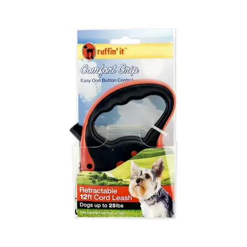 Ruffin' it 10 Ft. Cord Up to 50 Lb. Dog Retractable Leash Ruffin' it 10 Ft. Cord Up to 50 Lb. Dog Retractable Leash