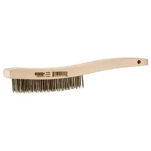 Lincoln Electric KH586 Stainless-Steel Wire Brush, 3 x 19-In.