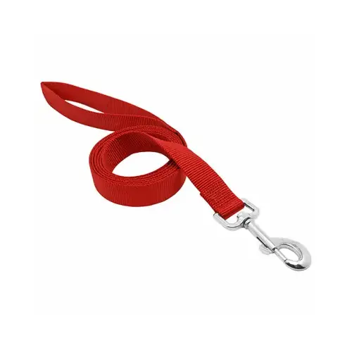 Pet Expert Nylon Dog Leash, Red, 1-In. x 6-Ft. Pet Expert Nylon Dog Leash, Red, 1-In. x 6-Ft.