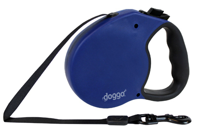 PET ADVENTURES WORLDWIDE DGO RLSH BL MD Retractable Leash, Medium, Blue, 16-Ft.
