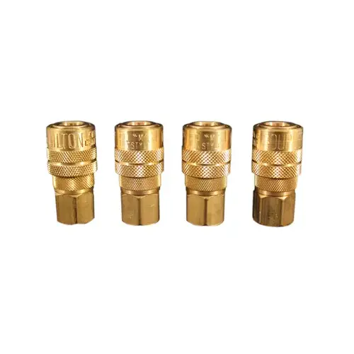 Air Compressor Coupler, M-Style, 1/4-In. FNPT - pack of 4 Air Compressor Coupler, M-Style, 1/4-In. FNPT - pack of 4