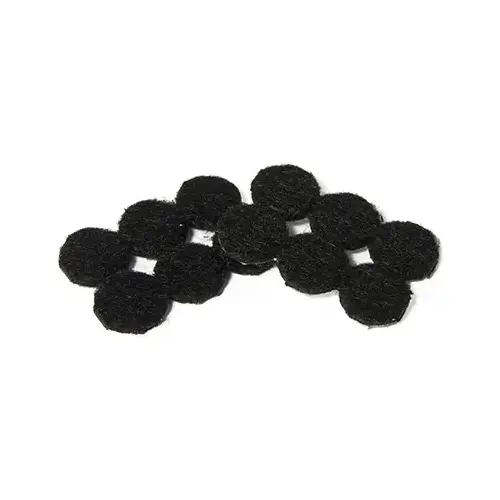 Furniture Pads, Self-Adhesive, Black Felt, Round, 3/4-In - pack of 24 Furniture Pads, Self-Adhesive, Black Felt, Round, 3/4-In - pack of 24