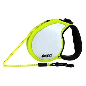 PET ADVENTURES WORLDWIDE DGO RLSH NY SM Retractable Dog Leash, Neon Yellow, Small Dogs, 13-Ft.
