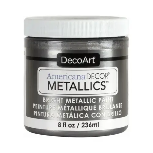 Americana Decor Metallics Craft Paint, Tin, 8-oz. Americana Decor Metallics Craft Paint, Tin, 8-oz.