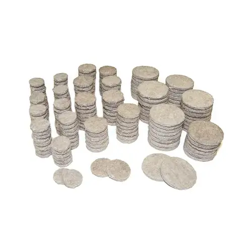 Felt Pads, Self-Adhesive, Tan, 184-Pc. Multi-Pk - pack of 184 Felt Pads, Self-Adhesive, Tan, 184-Pc. Multi-Pk - pack of 184