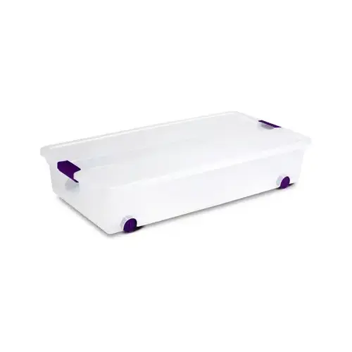 Clear View Latch Underbed Storage Box, Wheeled, 60-Qts. Clear View Latch Underbed Storage Box, Wheeled, 60-Qts.