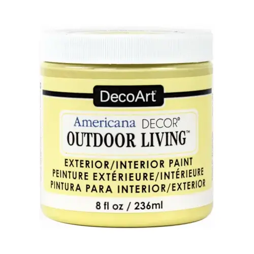 Americana Decor Outdoor Living Craft Paint, Lemonade, 8-oz. Americana Decor Outdoor Living Craft Paint, Lemonade, 8-oz.