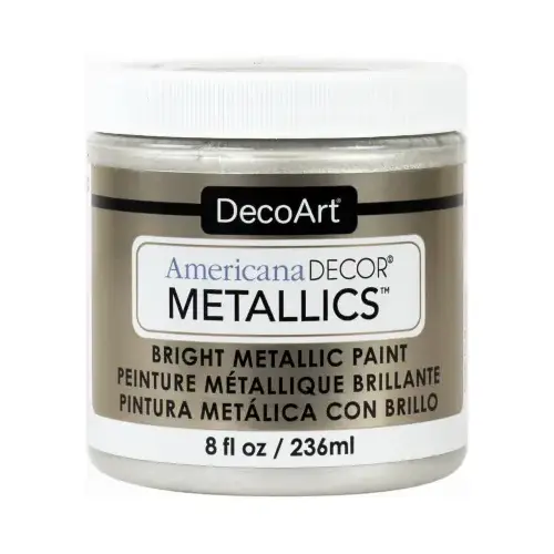 Americana Decor Metallics Craft Paint, Pearl, 8-oz. Americana Decor Metallics Craft Paint, Pearl, 8-oz.