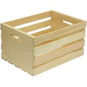 HOUSEWORKS LTD 67140 Wood Storage Crate, Large