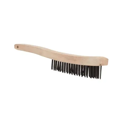 Carbon-Steel Wire Brush, 3 x 19-In.