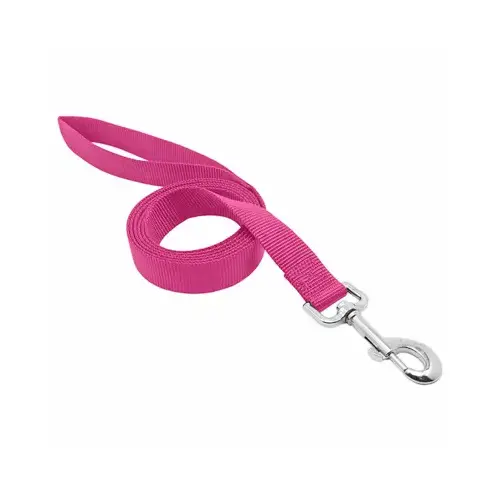 Pet Expert Nylon Dog Leash, Pink, 1-In. x 6-Ft. Pet Expert Nylon Dog Leash, Pink, 1-In. x 6-Ft.