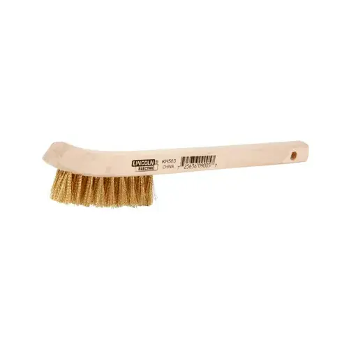 Wire Duster Brush, 2 Rows, 9 Columns, Brass