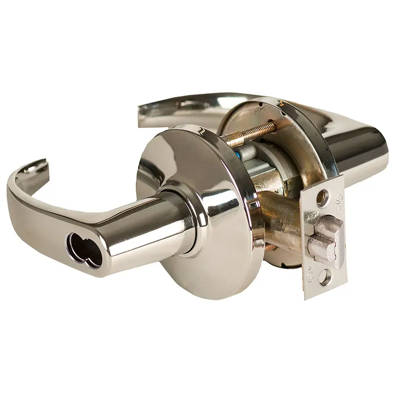 BEST Grade 1 Hotel Cylindrical Lock Lost Motion 14 Lever D Rose SFIC Less Core Bright Nickel Finish 2-3/4 ANSI Strike Non-han 9K37H14DSTK618LM BEST Grade 1 Hotel Cylindrical Lock Lost Motion 14 Lever D Rose SFIC Less Core Bright Nickel Finish 2-3/4 ANSI Strike Non-han 9K37H14DSTK618LM