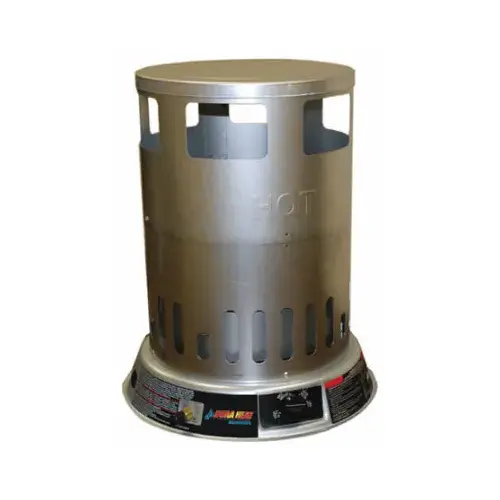 Convection Heater, Liquid Propane, 50000 to 80000 Btu, 2000 sq-ft Heating Area, Silver Convection Heater, Liquid Propane, 50000 to 80000 Btu, 2000 sq-ft Heating Area, Silver