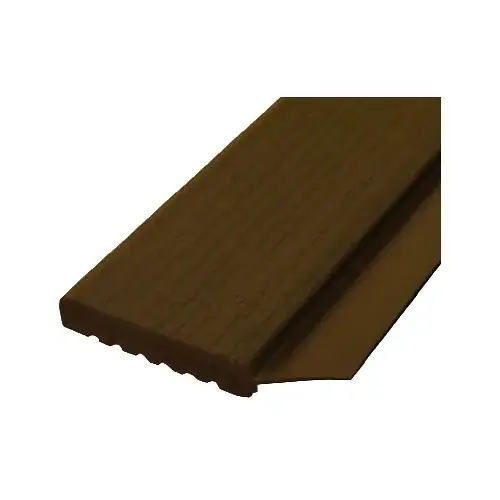 236007707 Garage Door Weather Strip, 2 in W, 7/16 in Thick, 7 ft L, PVC, Brown - pack of 15
