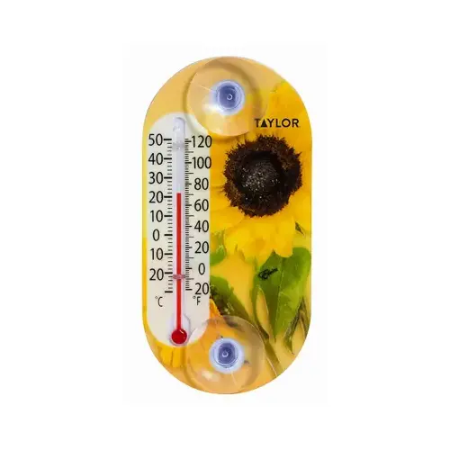 Flower Thermometer, 4-In.