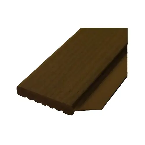 236009707 Garage Door Weatherstrip, 2 in W, 7/16 in Thick, 9 ft L, PVC, Brown - pack of 15