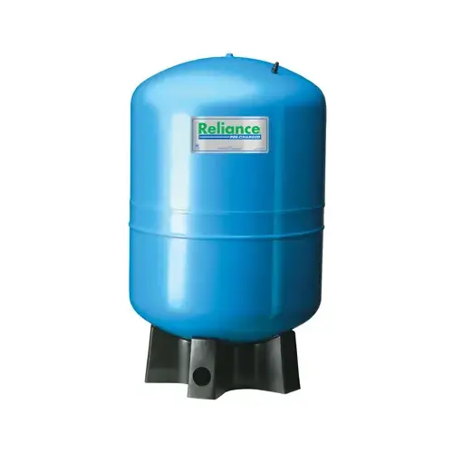 Water System Pump Tank, Vertical, Precharged, 100 PSI, 52-Gals. Blue