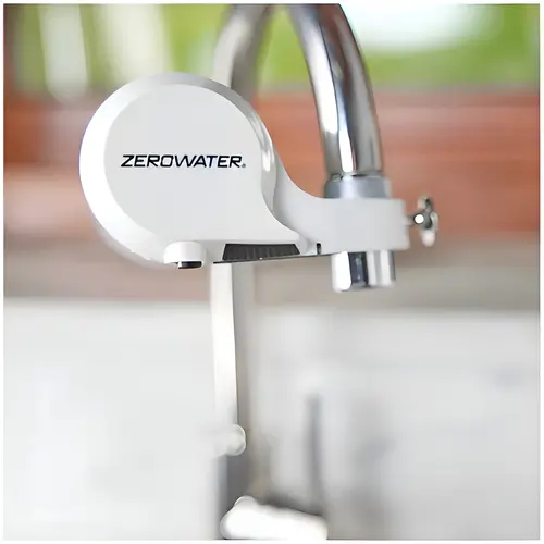 Water Filtration System Extremelife Faucet Mount, Plastic Material, 7.88" Length, 6.16" Width, 3" Height, White Finish