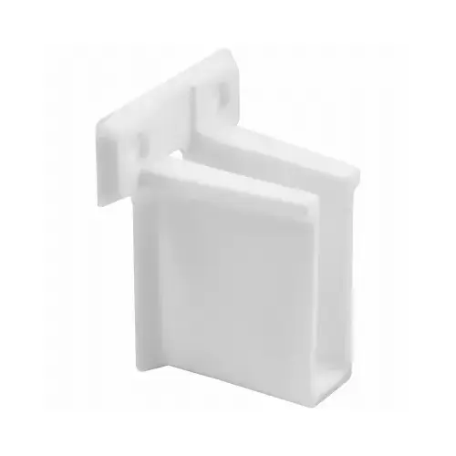 Wire Shelf End Bracket-White pair Wire Shelf End Bracket-White pair