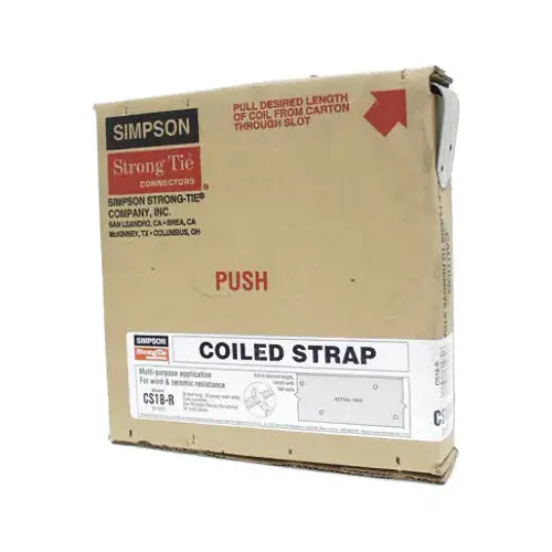 Utility Strap, 18 Gauge, 1-1/4-In. x 25-Ft. Utility Strap, 18 Gauge, 1-1/4-In. x 25-Ft.