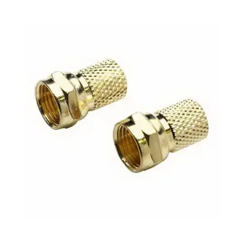 Coaxial F Twist On End Connecto - 2 per pack x6 packs Coaxial F Twist On End Connecto - 2 per pack x6 packs