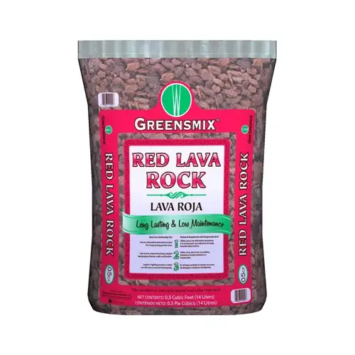 0.5 Cu. Ft. Red Volcanic Rock, 25 Lb.