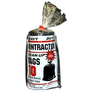 Primrose Plastics 10212 Contractor Bags, Black, 32 x 50-In., 10-Ct.