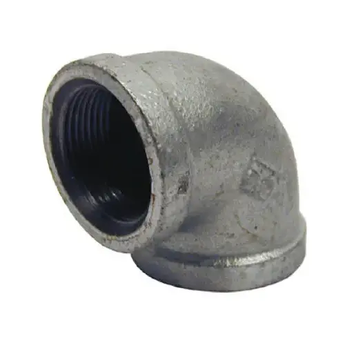 Galvanized Pipe Fitting, Equal Elbow, 90 Degree, 3/4-In.