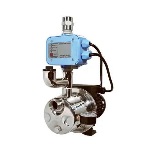 Jet Pump, 7.5 A, 115 V, 0.75 hp, 1 in Connection, 25 ft Max Head, 900 gph, Stainless Steel