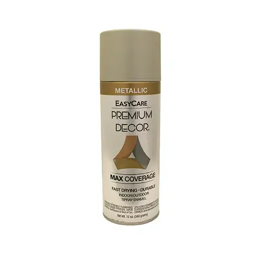 Premium Decor Metallic Spray Enamel, Brushed Nickel, 12-oz.