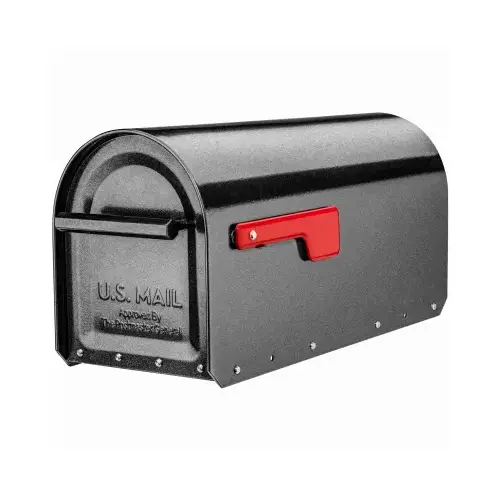 Sequoia Mailbox, Post-Mount, Heavy-Duty, Pewter Steel, 8 x 9.7 x 20.8-In. Sequoia Mailbox, Post-Mount, Heavy-Duty, Pewter Steel, 8 x 9.7 x 20.8-In.