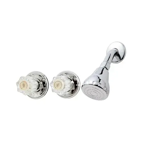 2 Handle Shower Faucet, Chrome 2 Handle Shower Faucet, Chrome