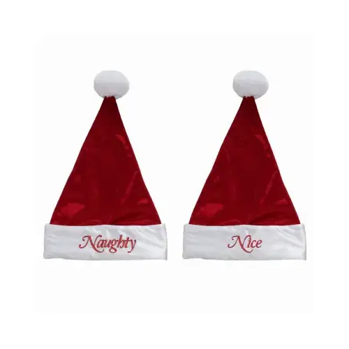 Santa Hat, Red Velvet, 17-In. Santa Hat, Red Velvet, 17-In.